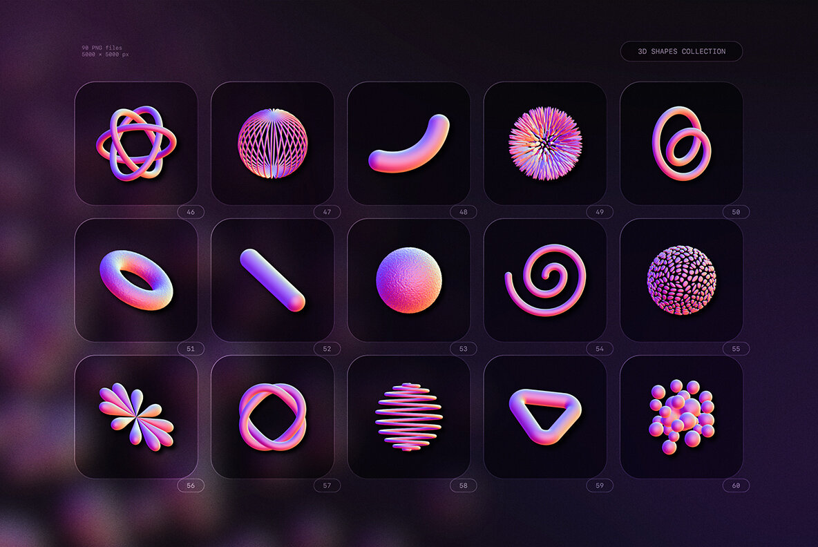 3D Shapes Collection 8