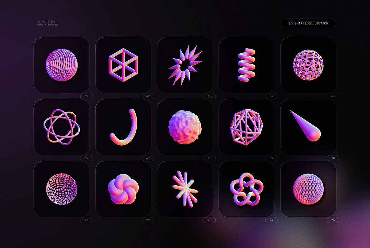 3D Shapes Collection 10