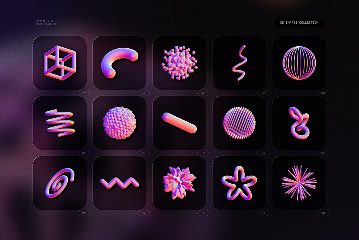 3D Shapes Collection 12