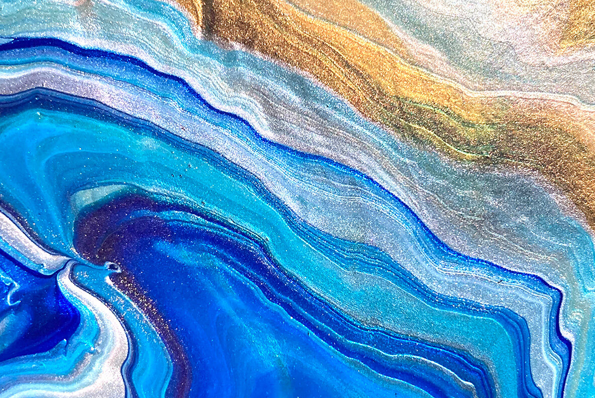 GOLDEN BLUES   Abstract Textures 6