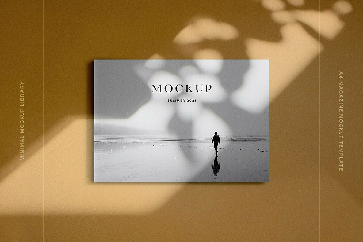 Landscape A4 Magazine Mockup Landscape A4 Magazine Mockup