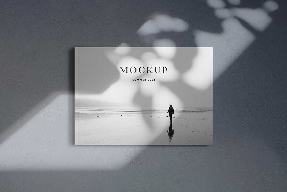 Landscape A4 Magazine Mockup Landscape A4 Magazine Mockup