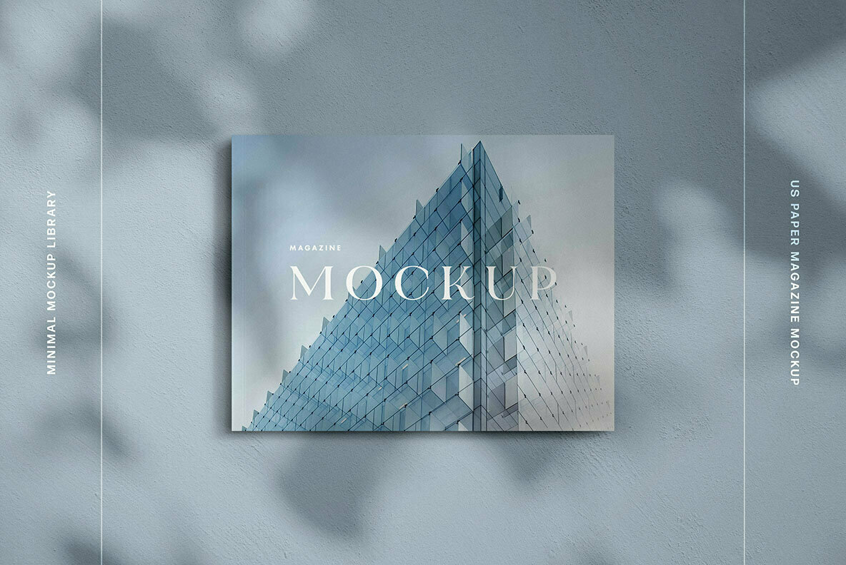 Landscape US Letter Magazine Mockup 1