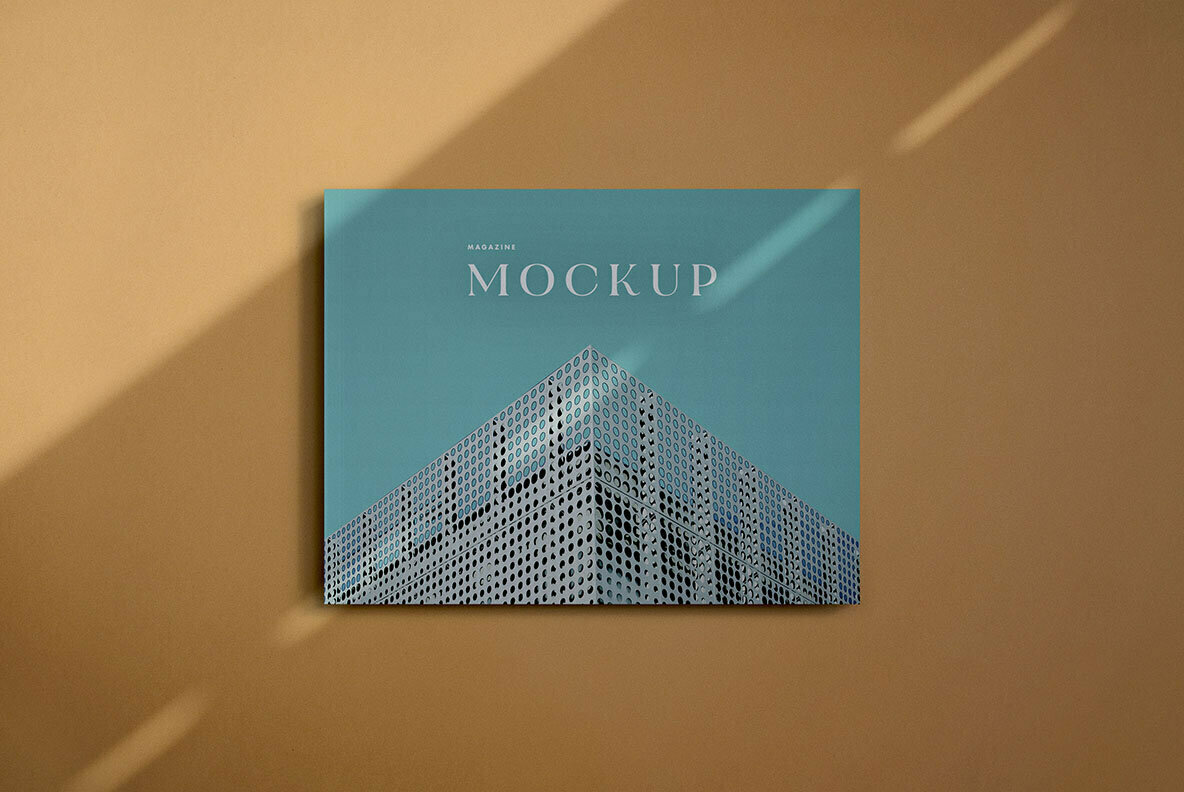 Landscape US Letter Magazine Mockup 2