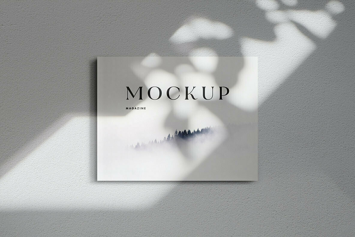 Landscape US Letter Magazine Mockup 3