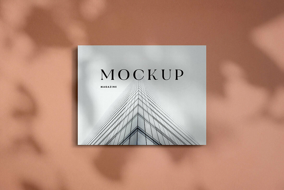 Landscape US Letter Magazine Mockup 4