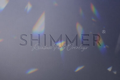 Shimmer Rainbow Photo Overlays