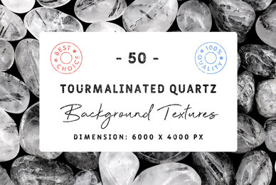 50 Tourmalinated Quartz Background Textures