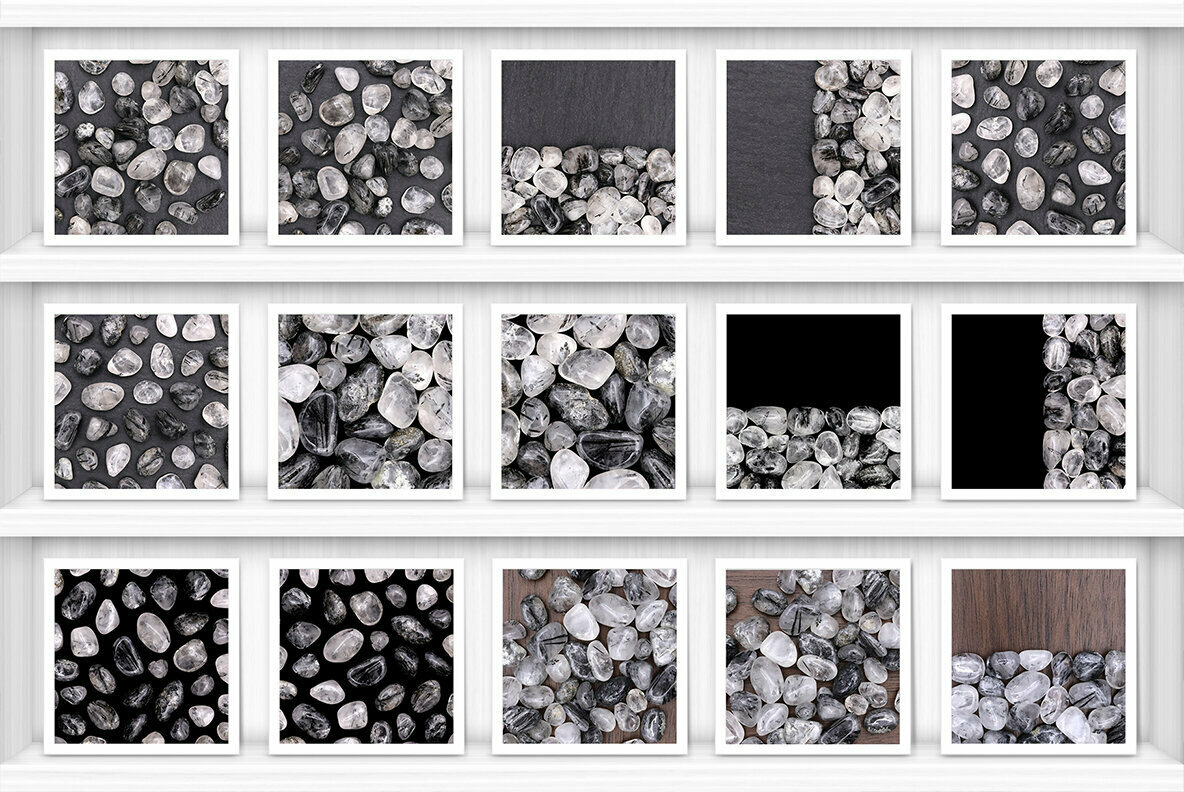 50 Tourmalinated Quartz Background Textures 2