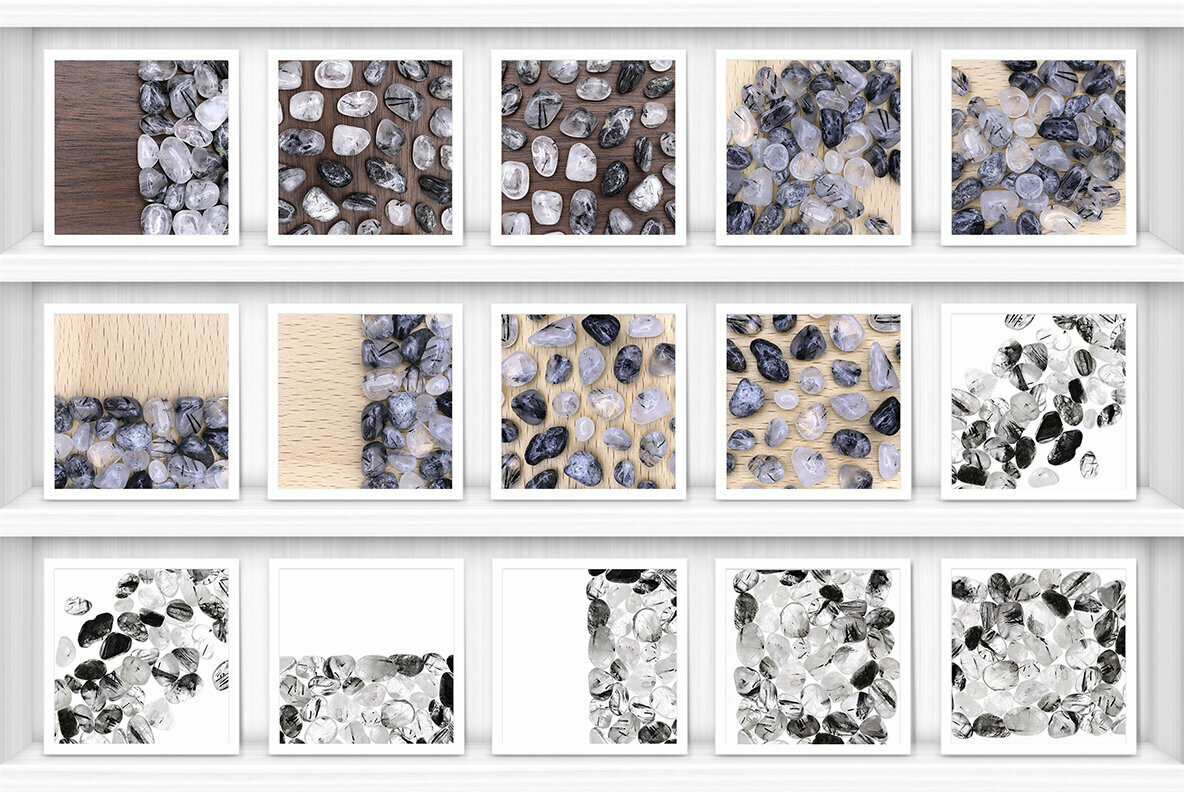 50 Tourmalinated Quartz Background Textures 3