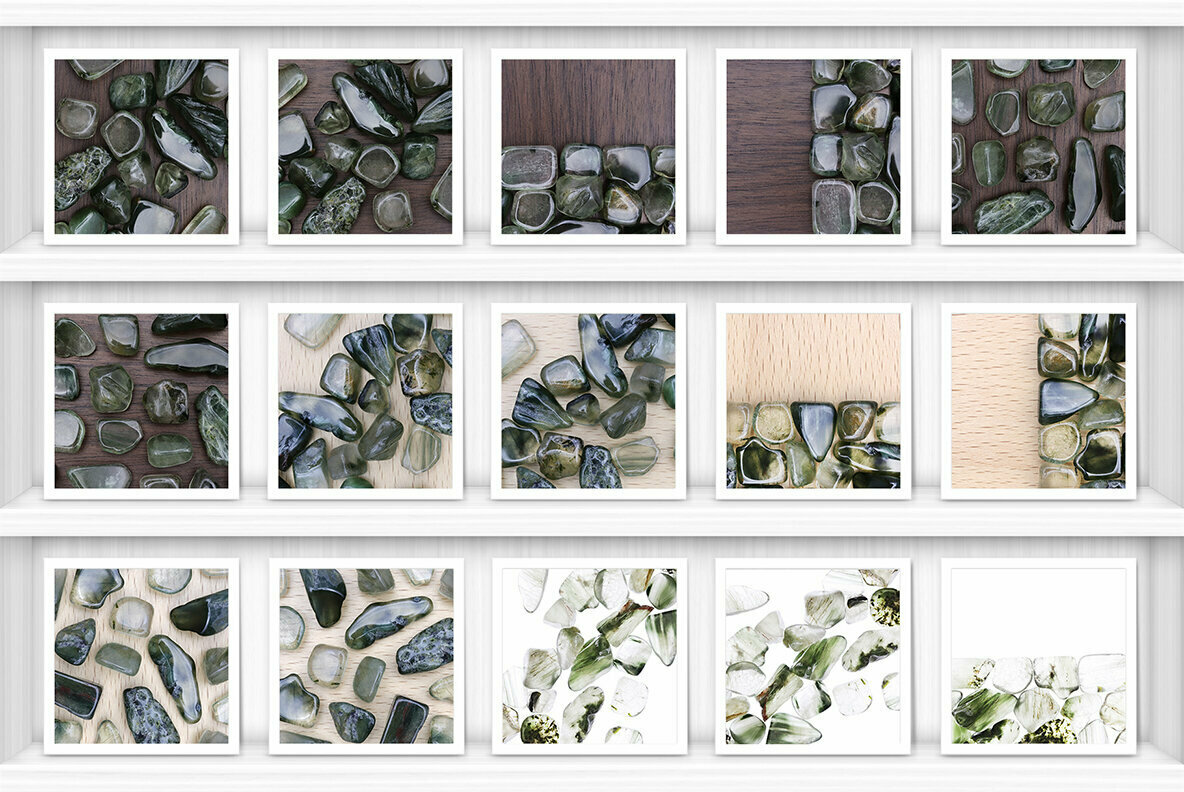 52 Green Rutilated Background Textures 3