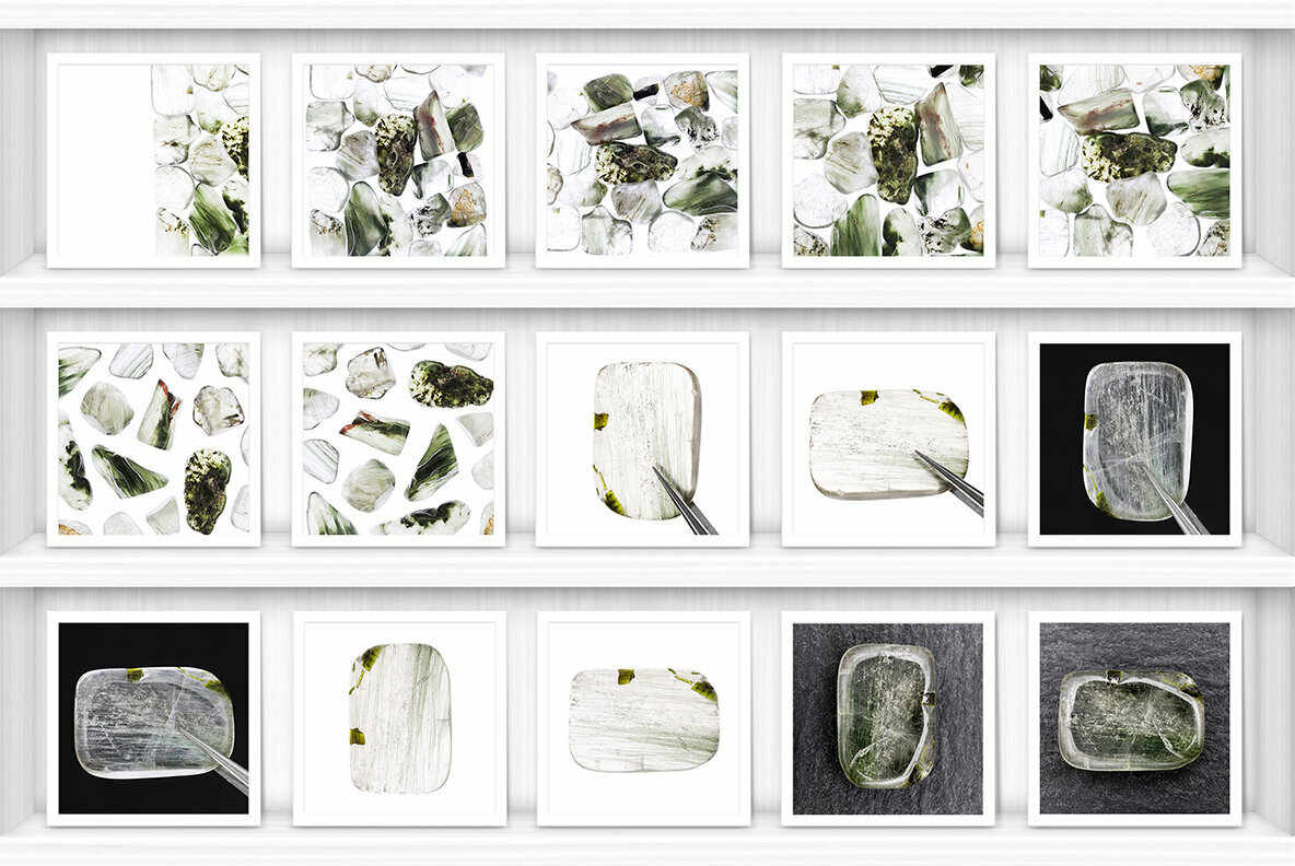 52 Green Rutilated Background Textures 4