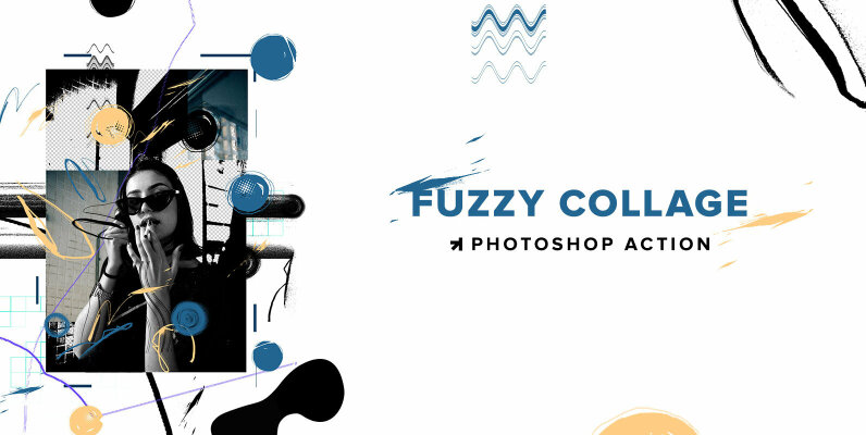 Fuzzy Collage Photoshop Action