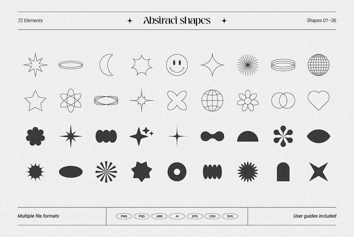 Grainy Gradients   Backgrounds   Abstract Shapes Collection 6