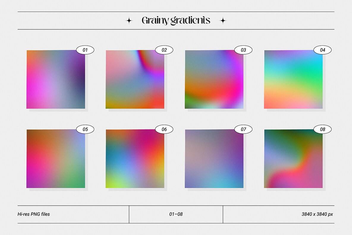 Grainy Gradients   Backgrounds   Abstract Shapes Collection 10