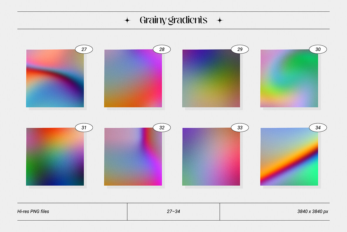 Grainy Gradients   Backgrounds   Abstract Shapes Collection 12
