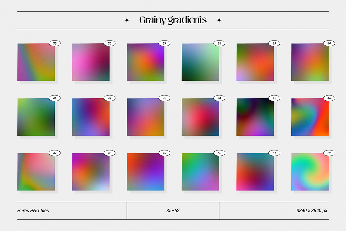 Grainy Gradients   Backgrounds   Abstract Shapes Collection 13