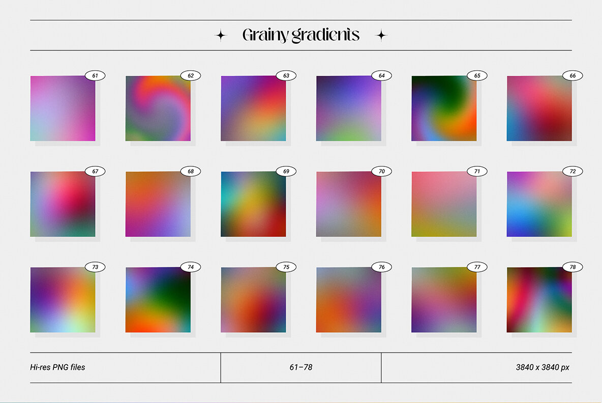 Grainy Gradients   Backgrounds   Abstract Shapes Collection 15