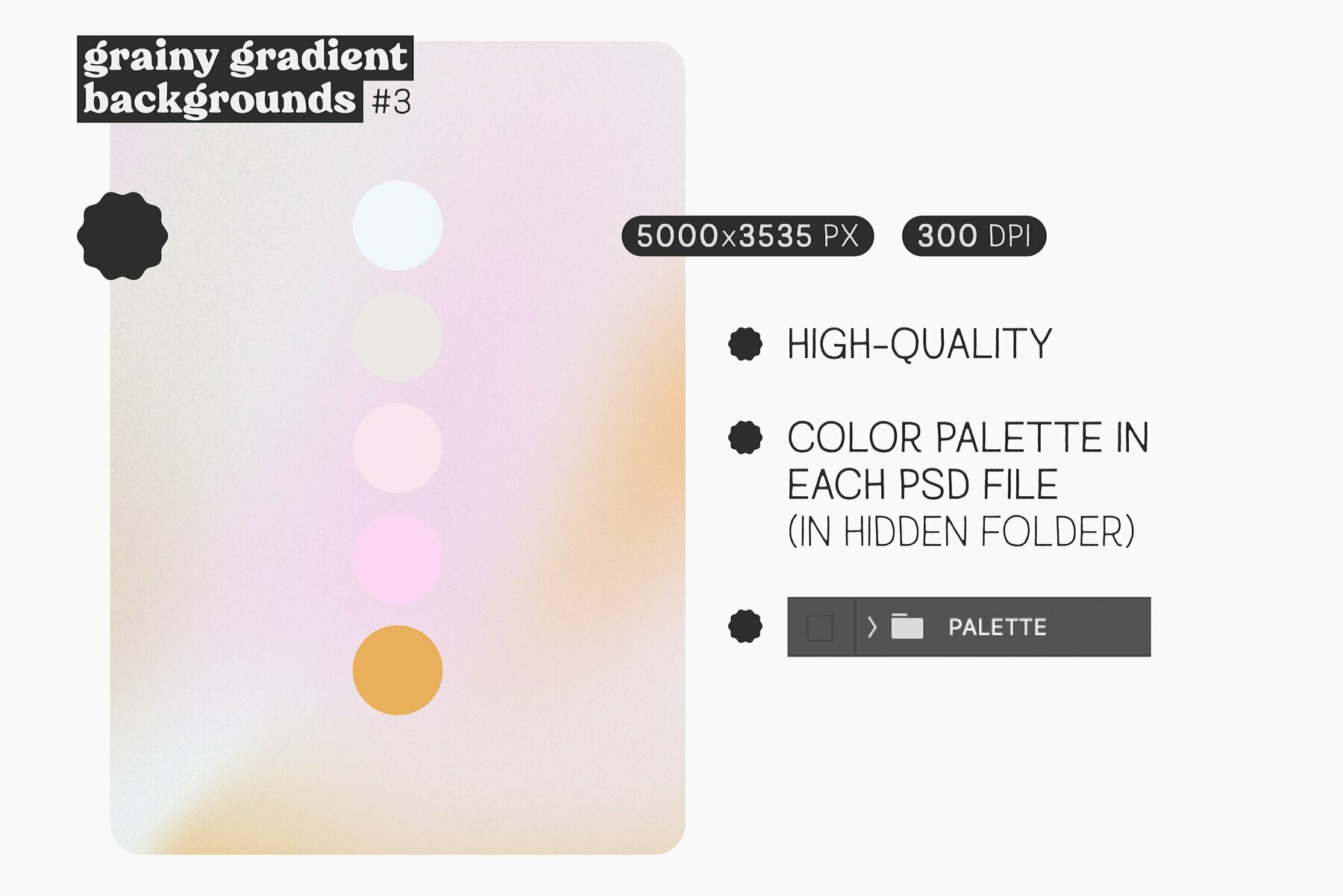 Grainy Gradient Backgrounds  3 4