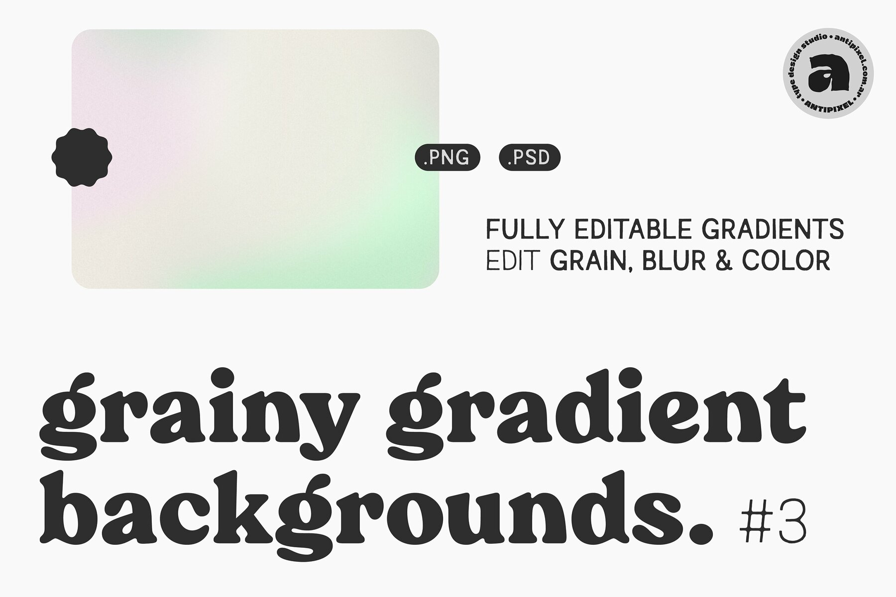 Grainy Gradient Backgrounds  3 7