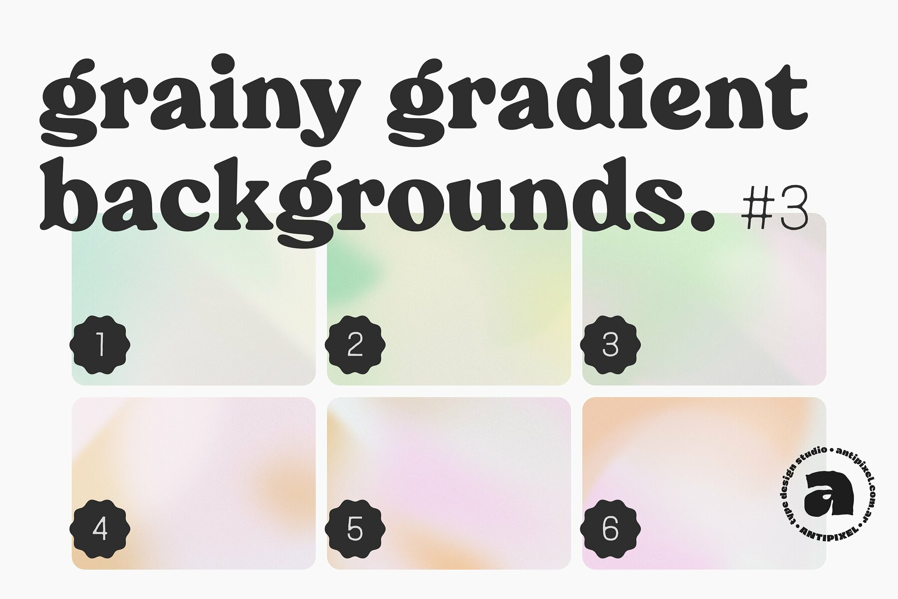 Grainy Gradient Backgrounds  3 9