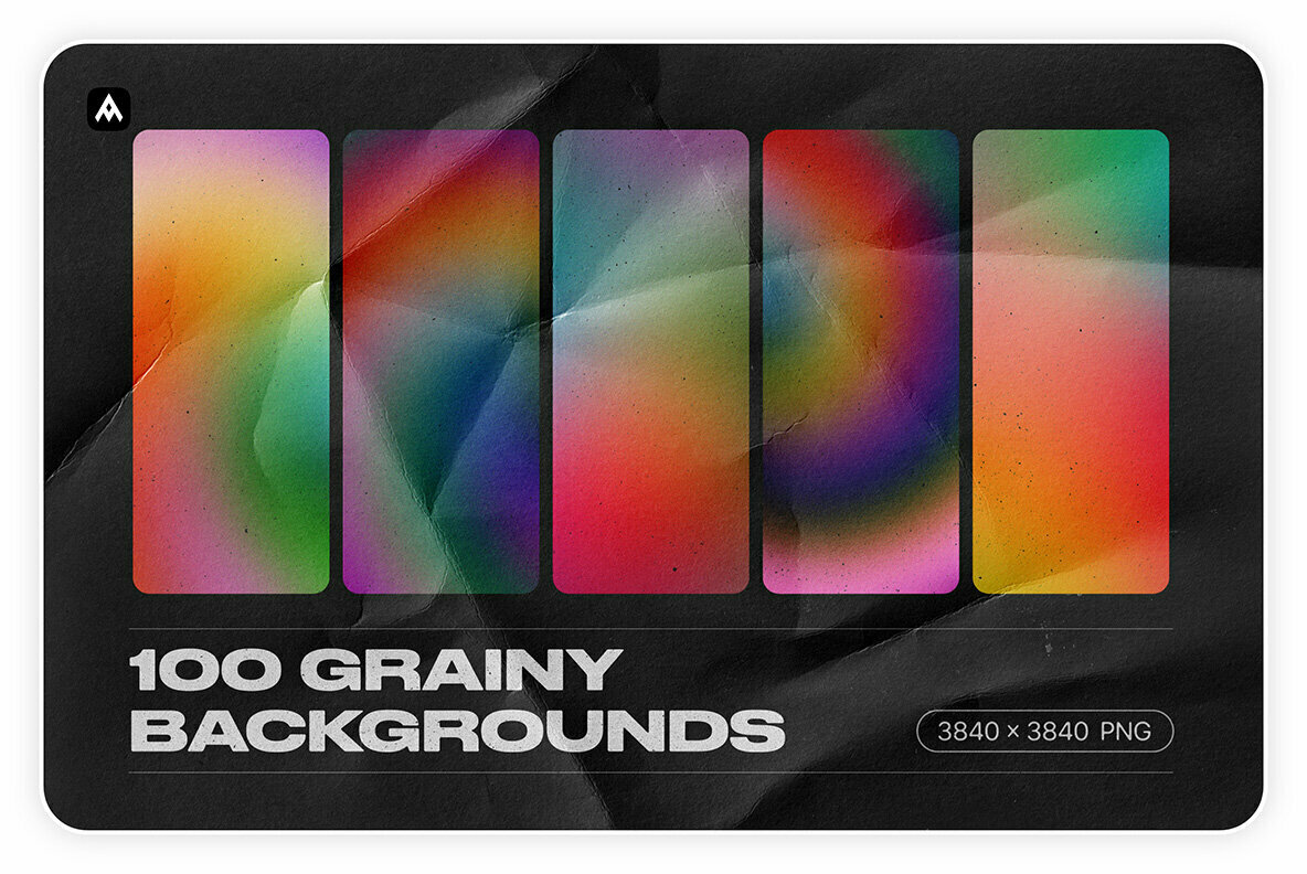 Grainy Backgrounds   100 Retro Gradients Pack 1