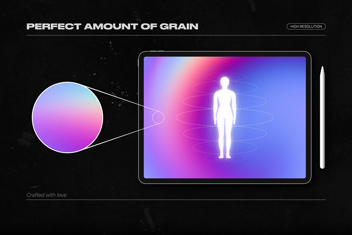 Grainy Backgrounds   100 Retro Gradients Pack 6