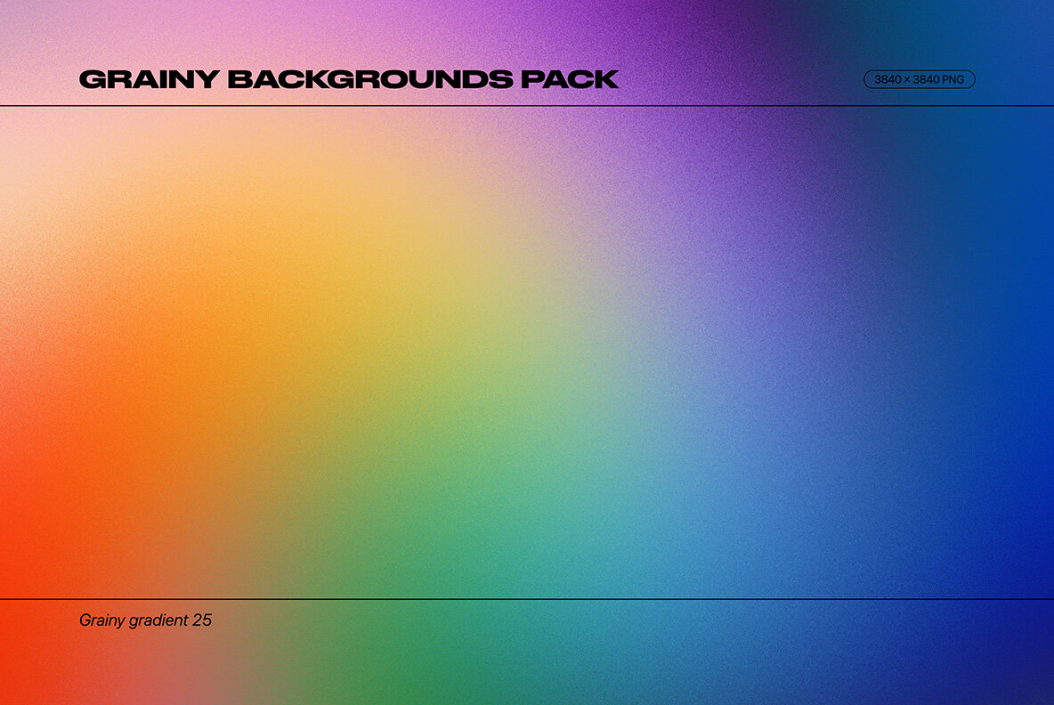 Grainy Backgrounds   100 Retro Gradients Pack 9