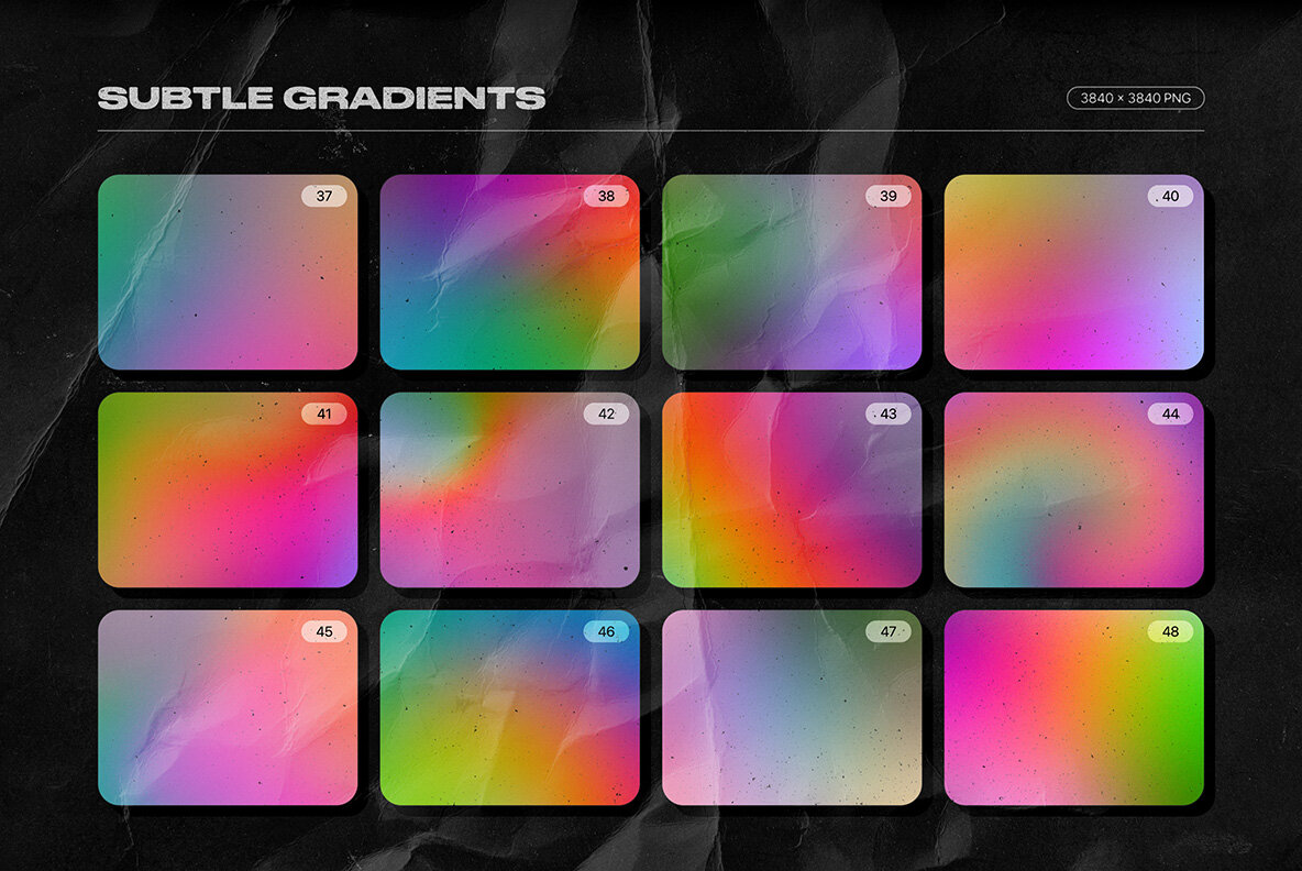 Grainy Backgrounds   100 Retro Gradients Pack 10