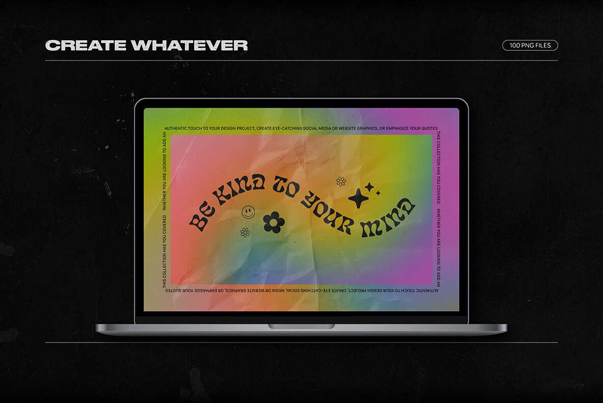 Grainy Backgrounds   100 Retro Gradients Pack 15