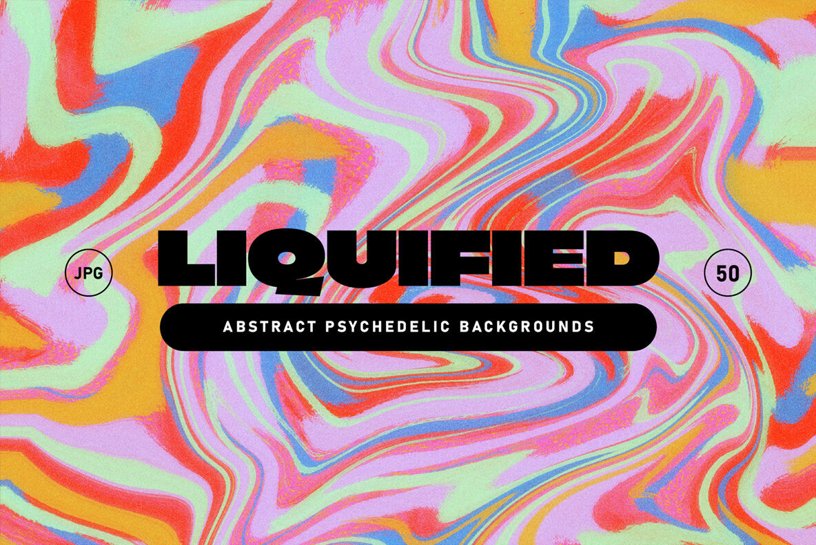 50 Liquid Retro Textures 3600px 1