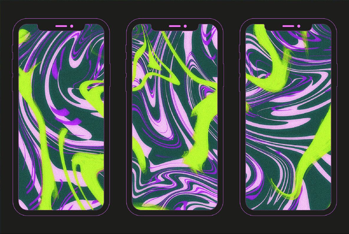 50 Liquid Retro Textures 3600px 10