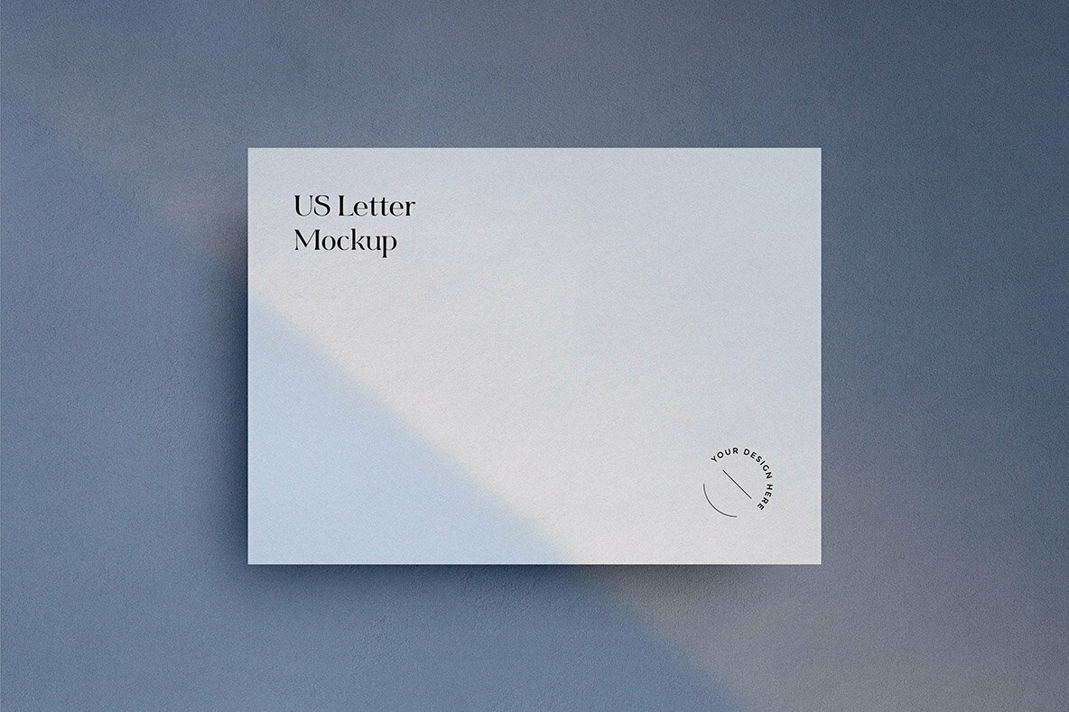 Minimal US Letter Paper Mockup Vol 2 Minimal US Letter Paper Mockup Vol 2
