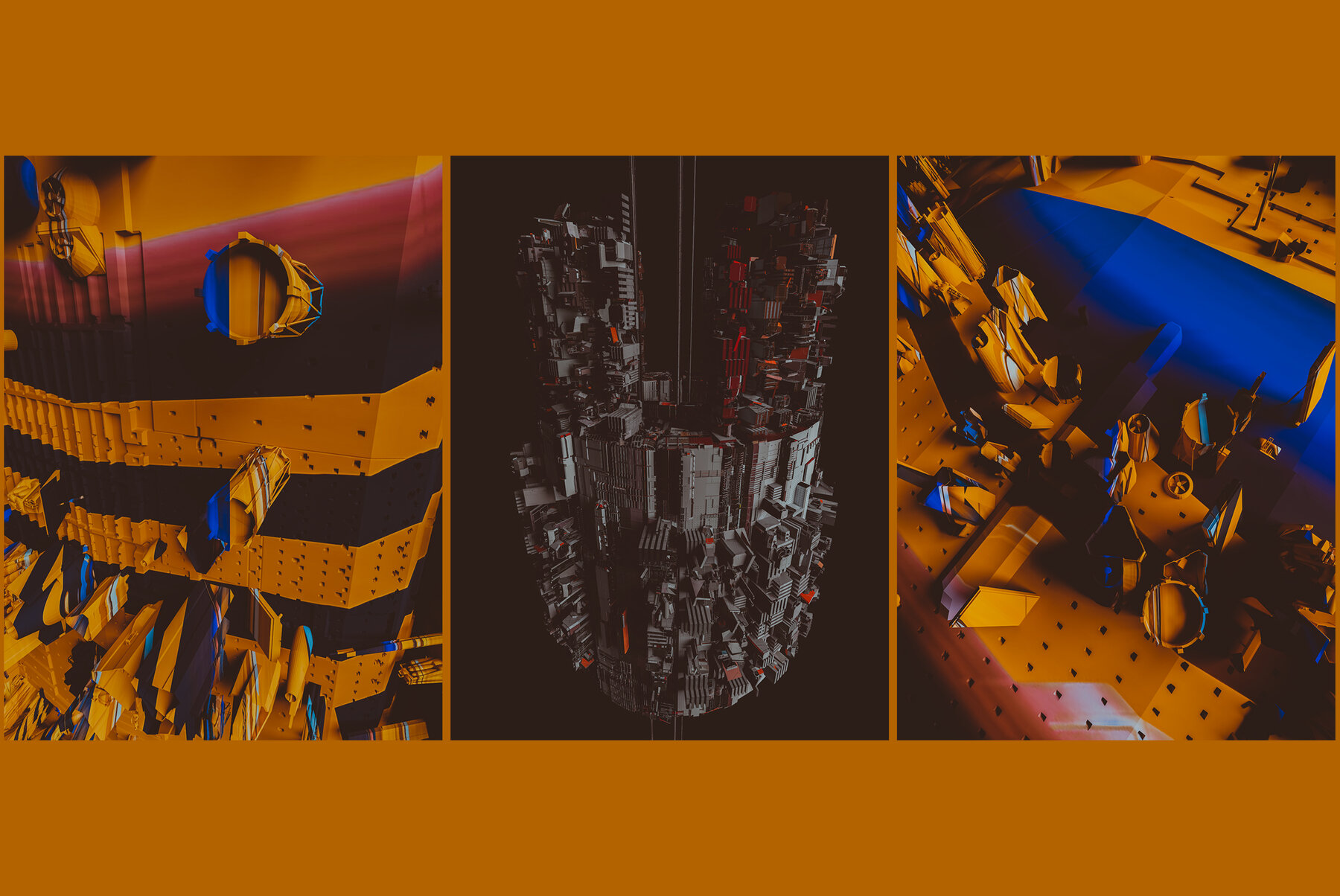 Dystopian Machines 02   Abstract Stock 3D Graphics 6