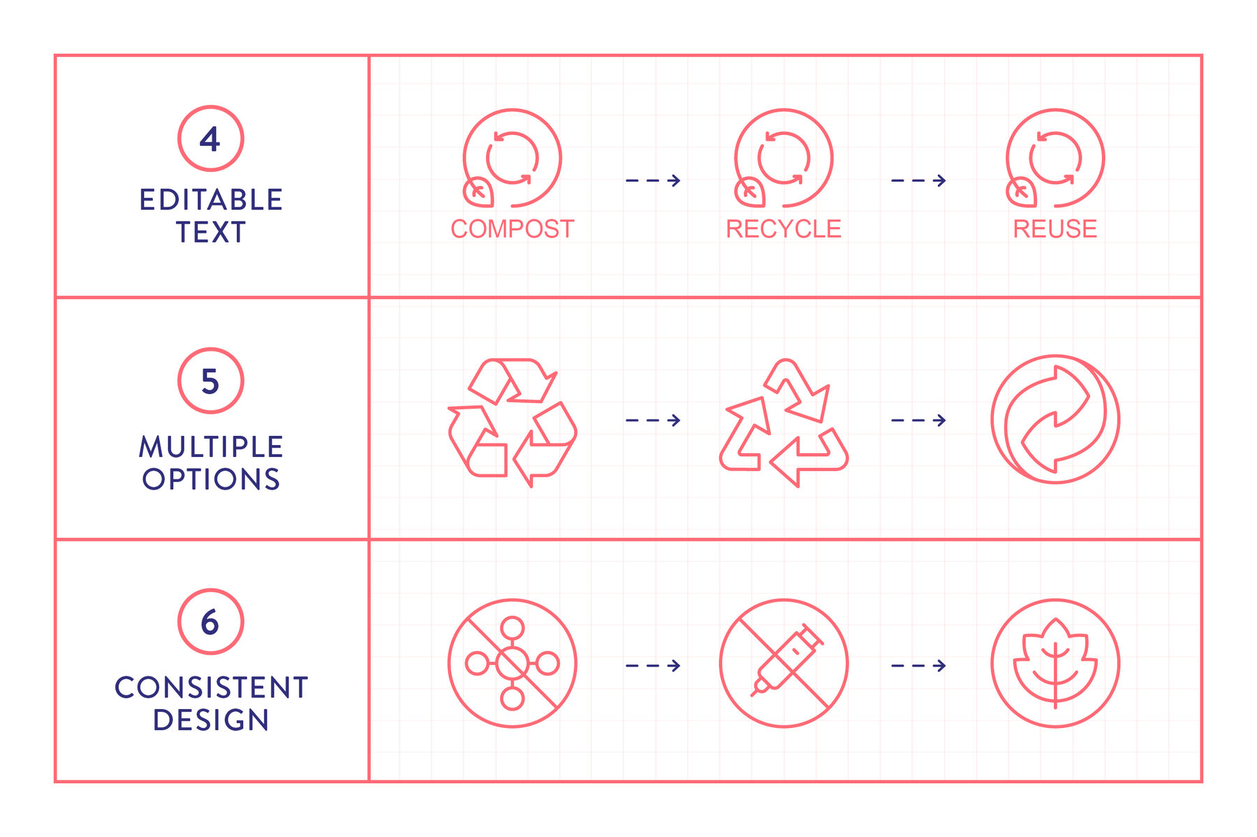4x Packaging Icons Bundle 4x Packaging Icons Bundle