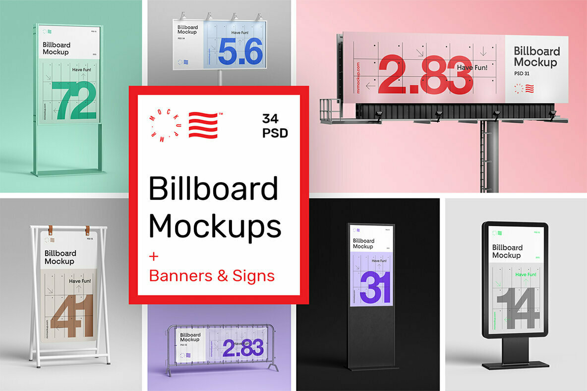 Billboard Mockups   Banner   Stand 1