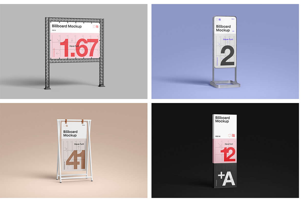 Billboard Mockups   Banner   Stand 13