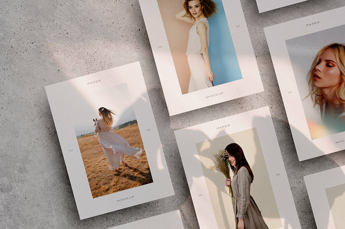 Laid Out Paper Mockup 4