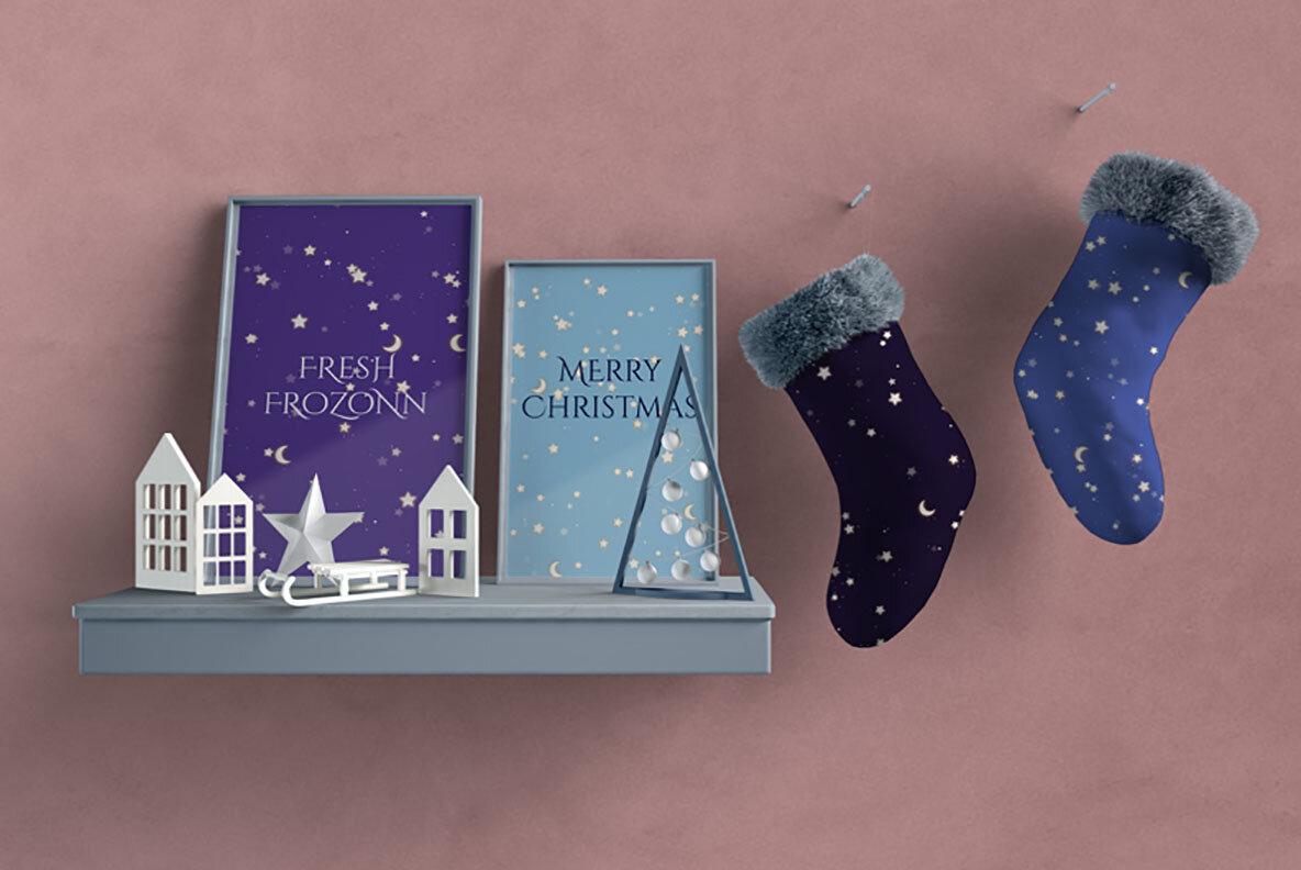 Winter Night Seamless Pattern 6