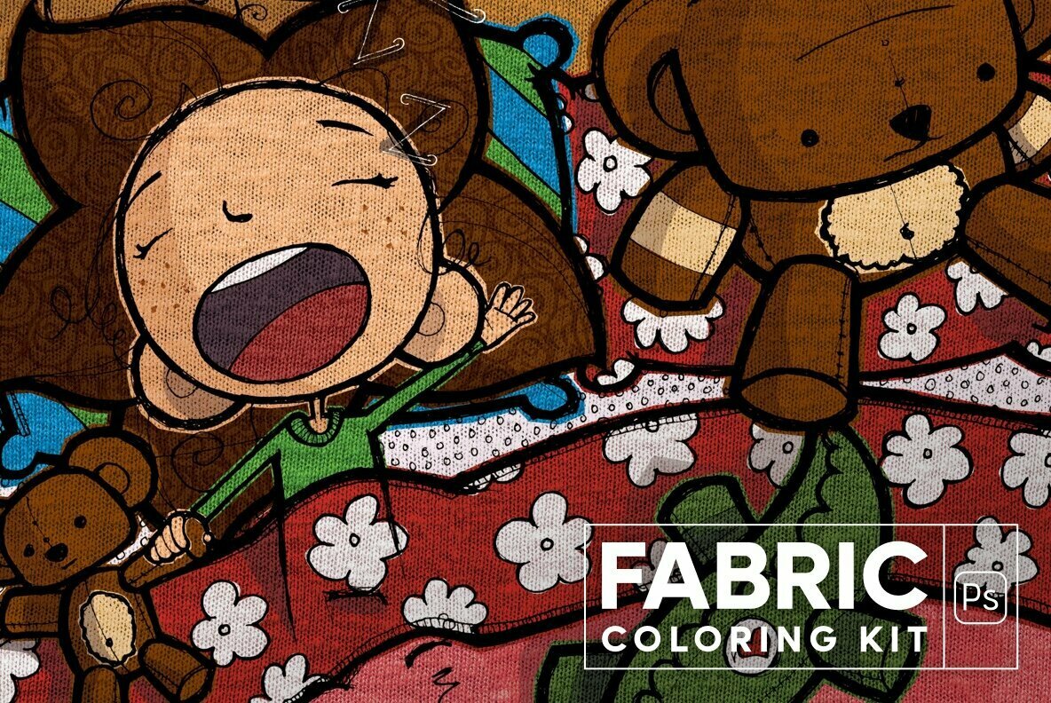 Fabric Coloring Kit 1