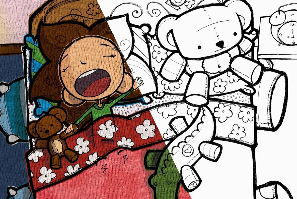 Fabric Coloring Kit 2