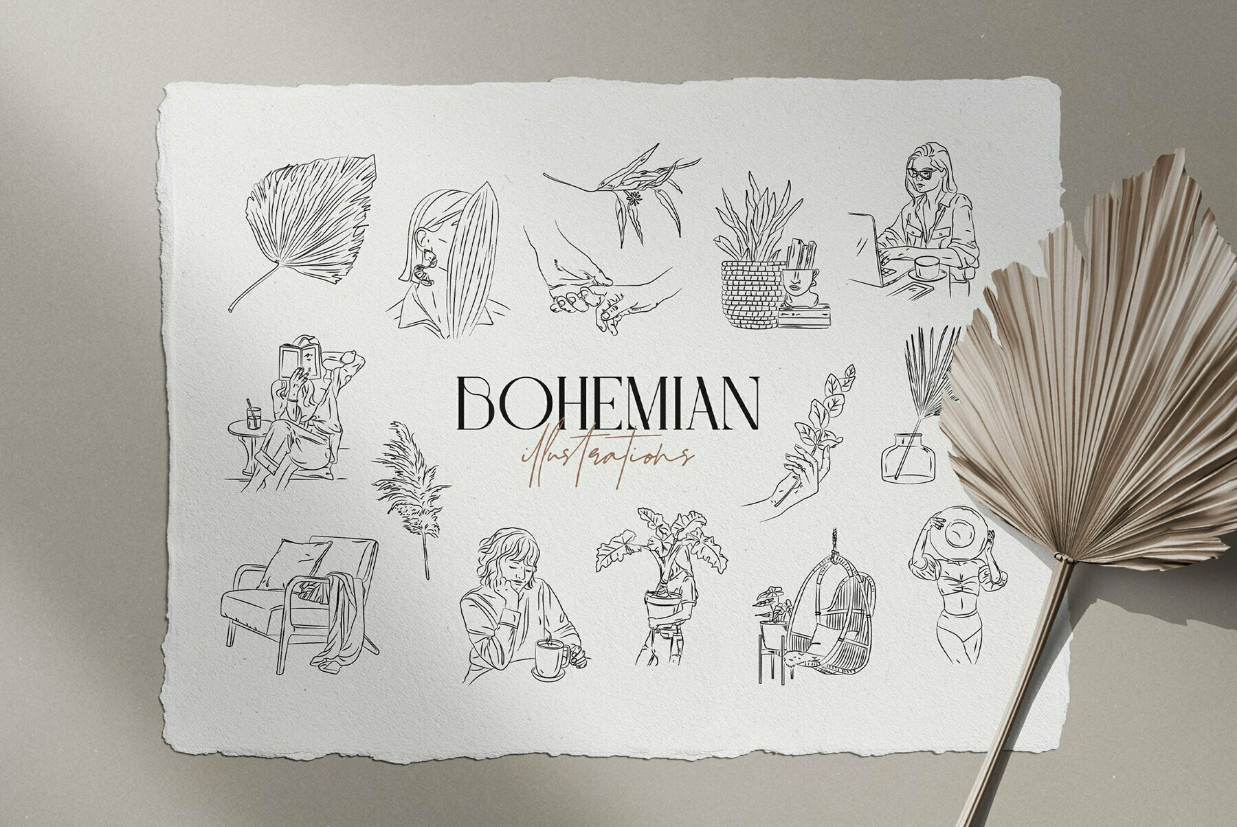 Bohemian Illustration Set 2