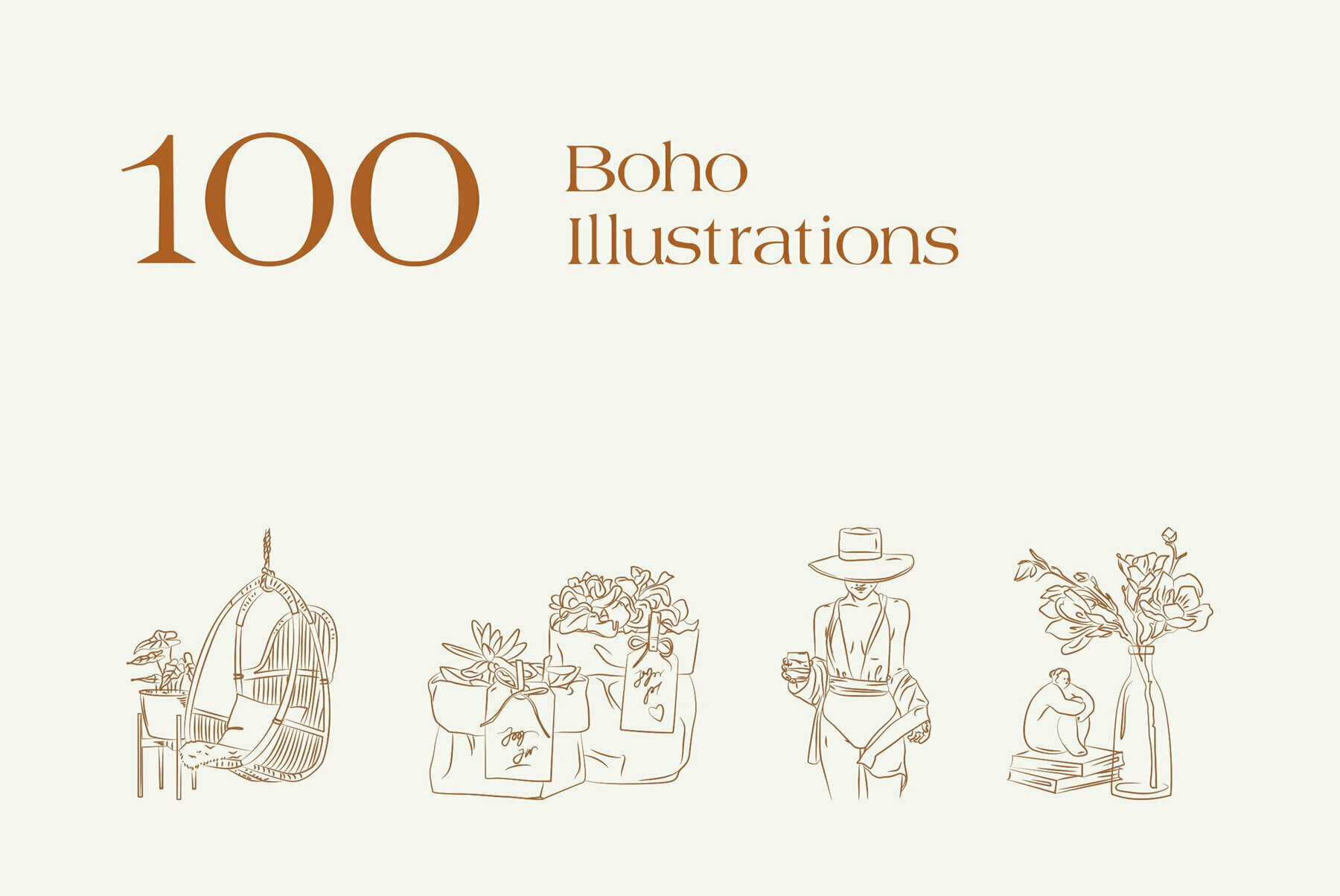 Bohemian Illustration Set 3