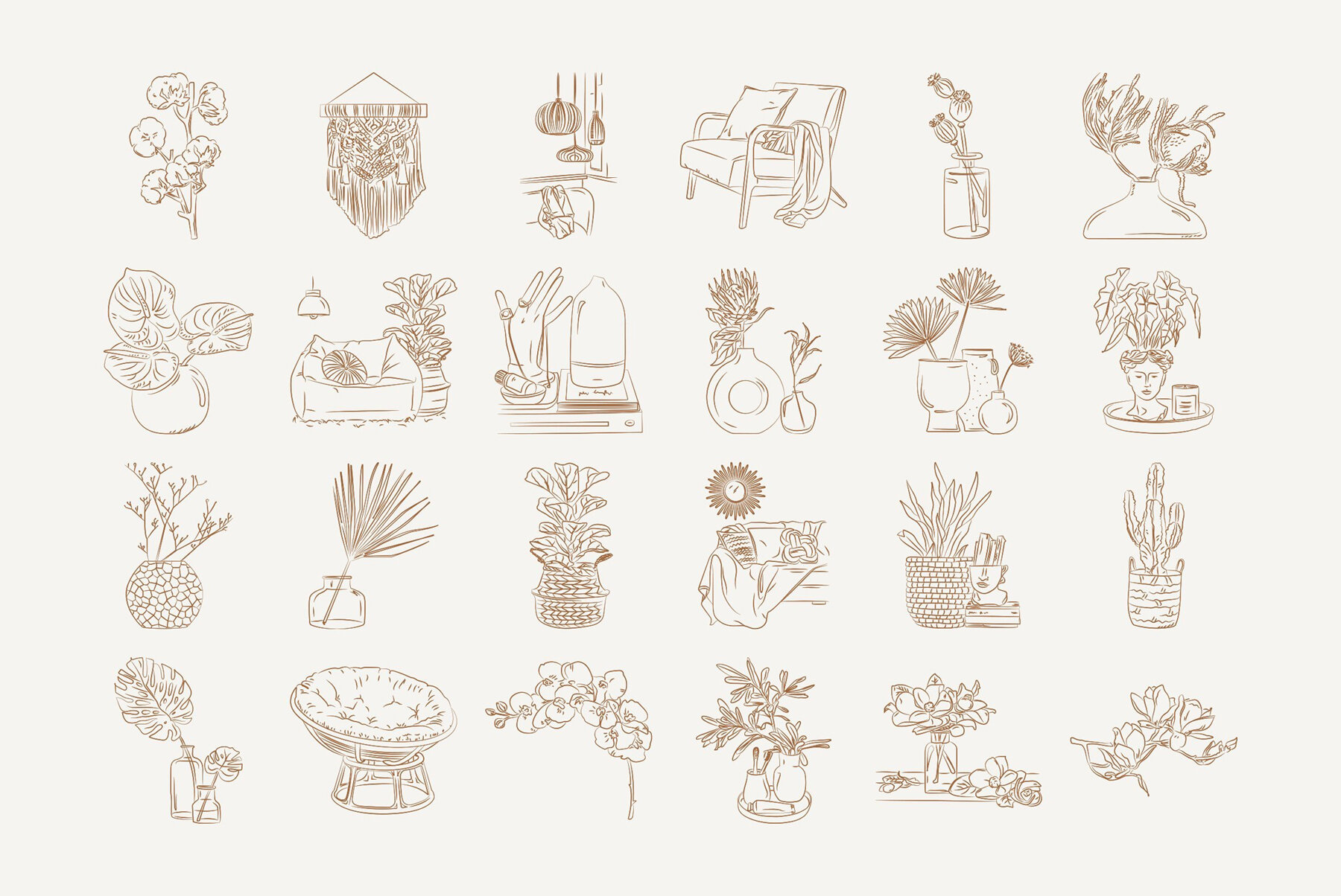 Bohemian Illustration Set 6