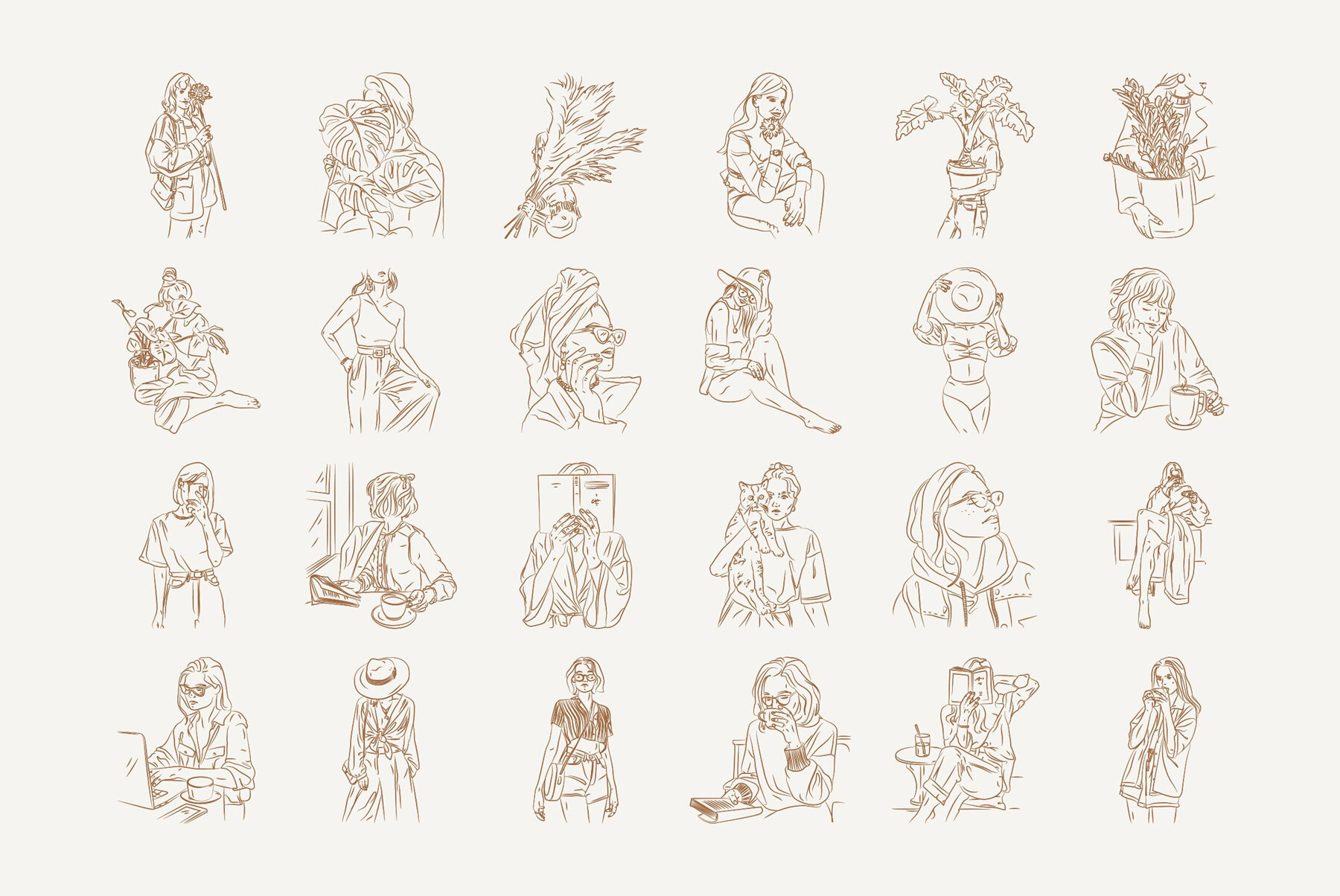 Bohemian Illustration Set 9