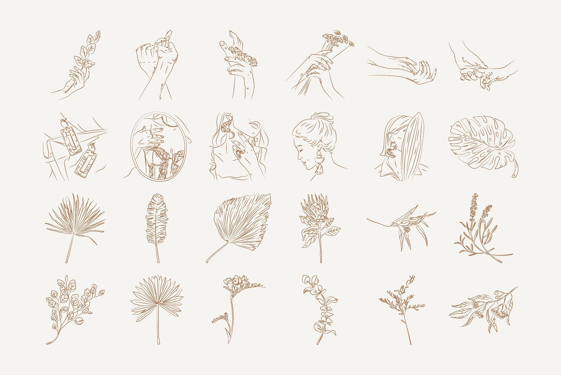 Bohemian Illustration Set 12