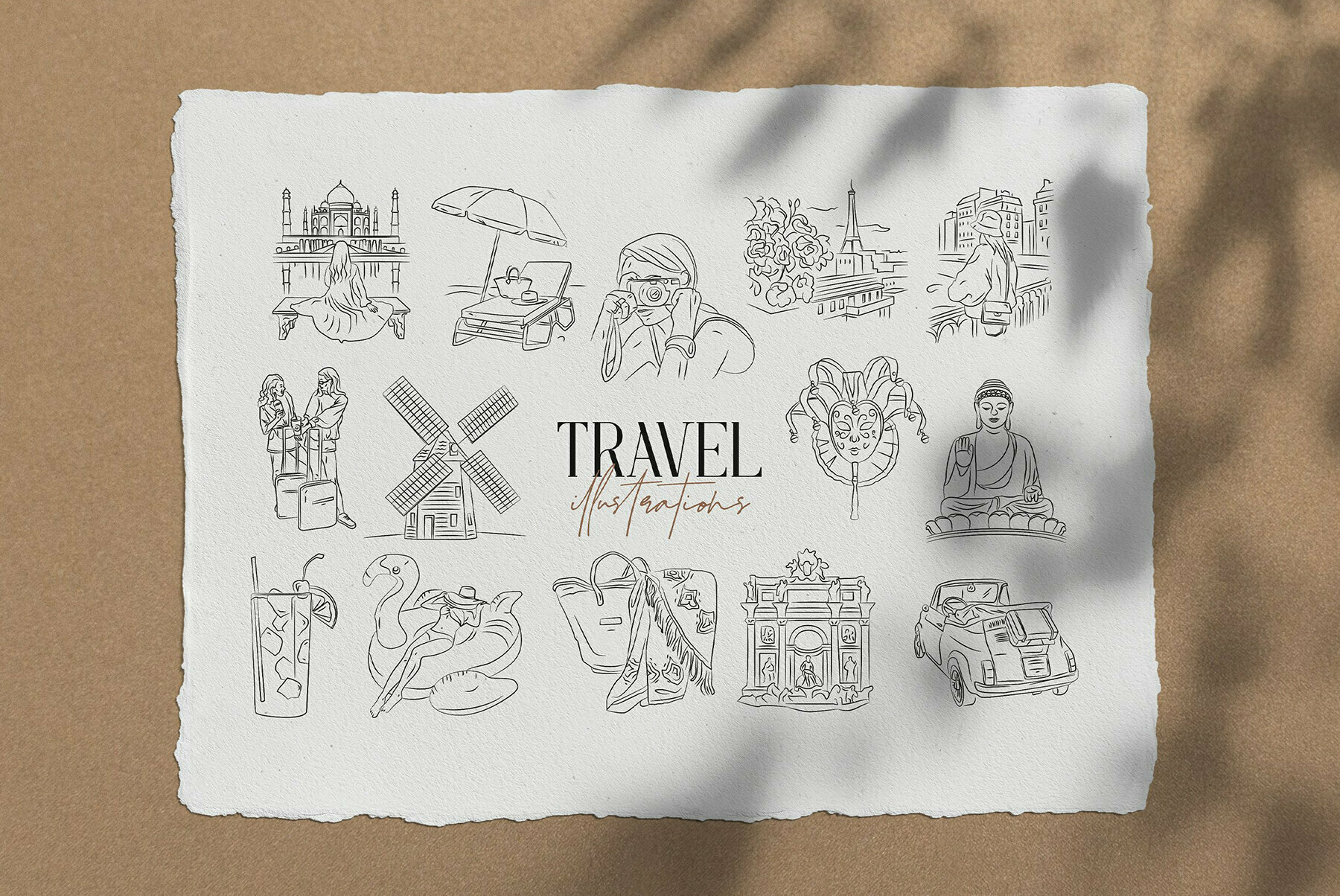 Travel Illustration Set 2