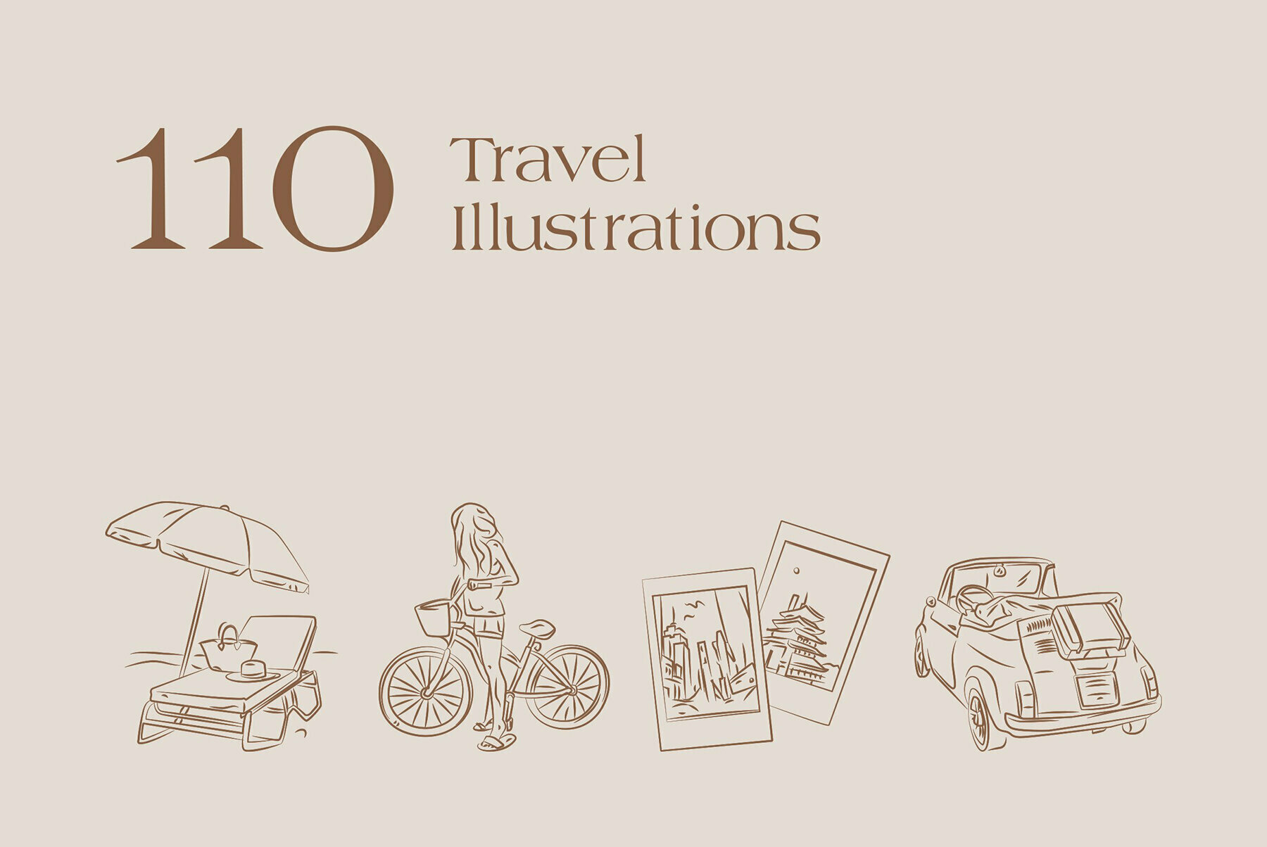 Travel Illustration Set 3