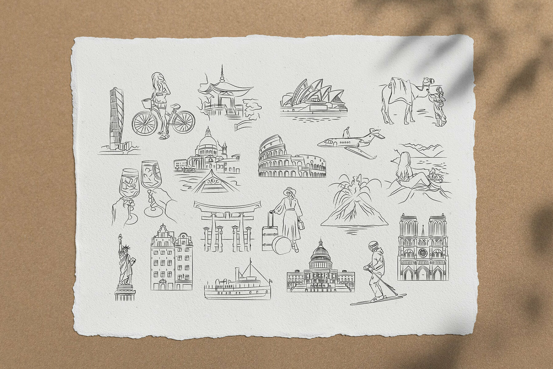Travel Illustration Set 5
