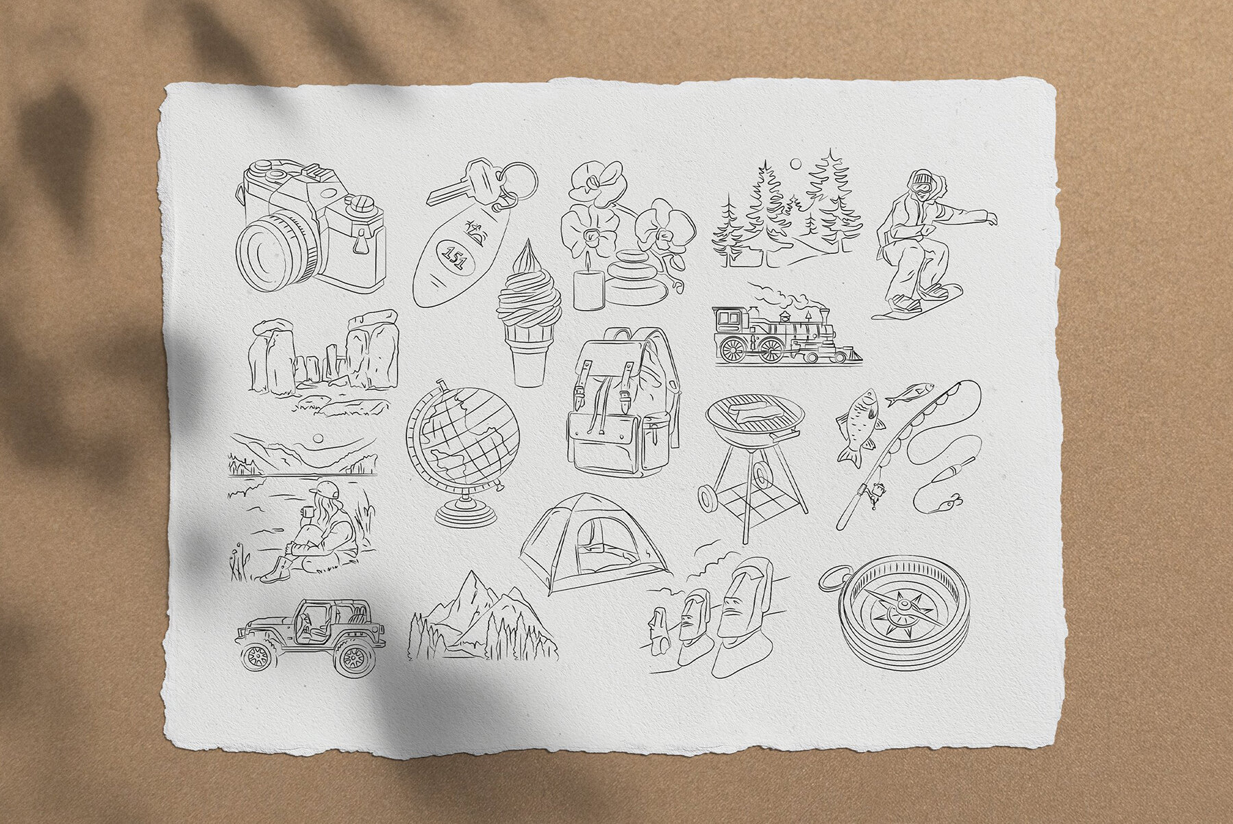 Travel Illustration Set 8